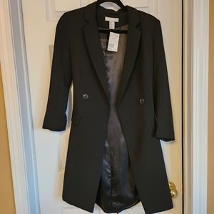 H&M Black Blazer Coat